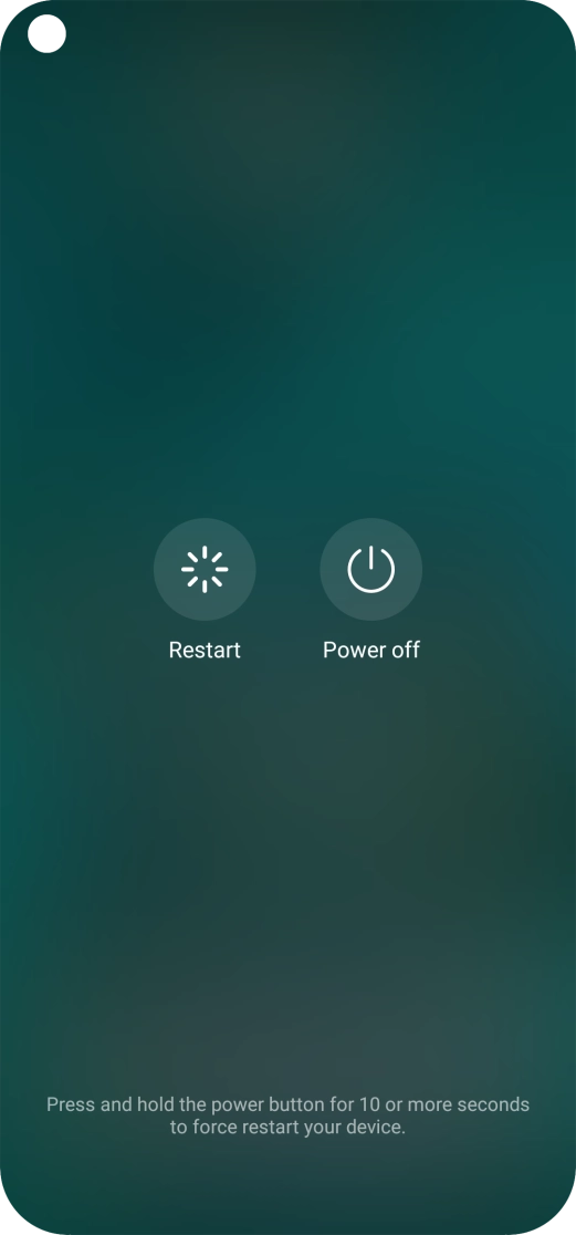 Press Power off.