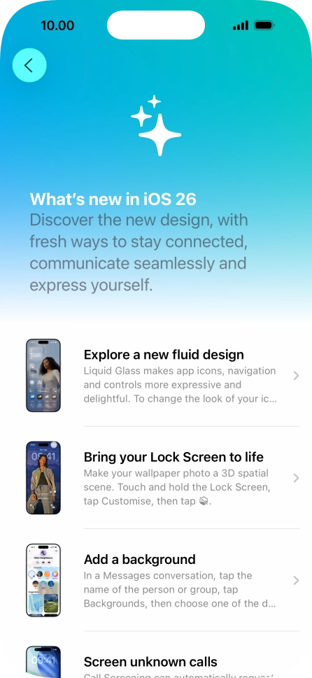 Slide your finger upwards starting from the bottom of the screen to return to the home screen.