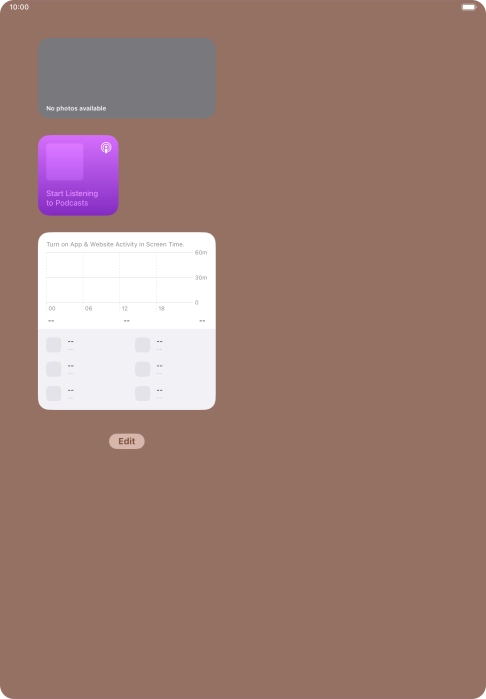 Press and hold the required Widget Stack.