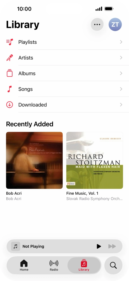 Press Playlists.