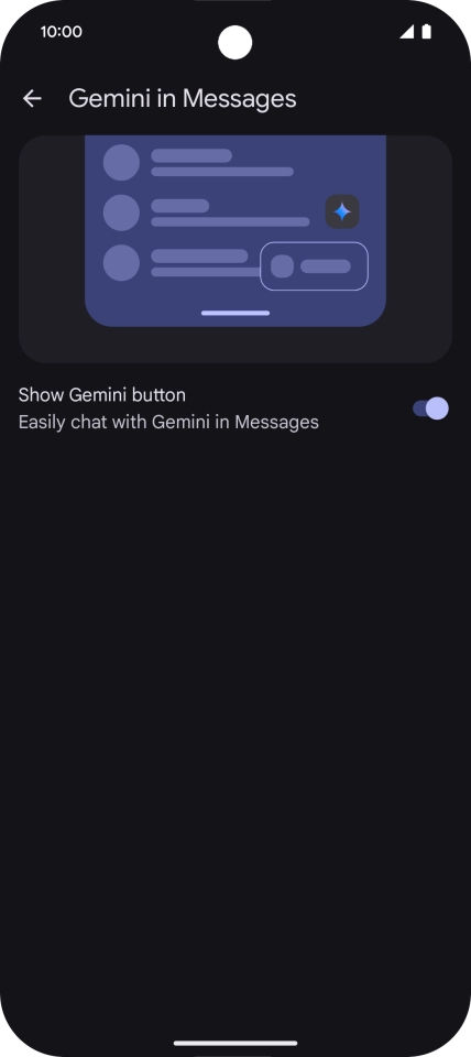 Slide your finger right on the screen several times to return to messages.