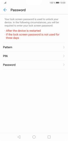 Press the required phone lock code and follow the instructions on the screen to create an additional phone lock code.