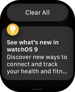 Press the required notification to open it.