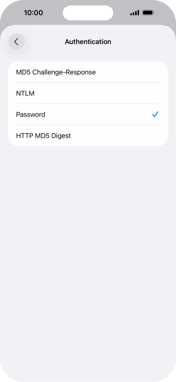 Press Password.