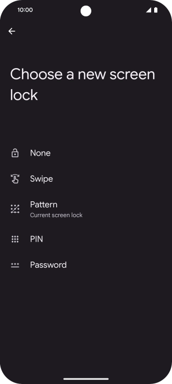 Press None.