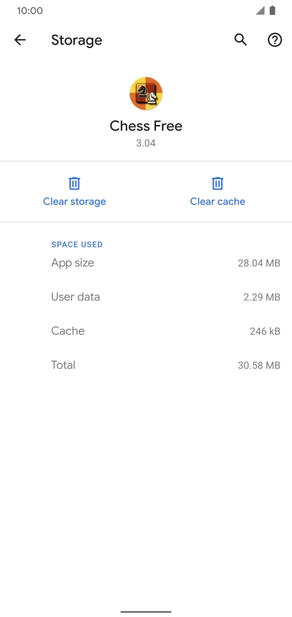 Press Clear cache.