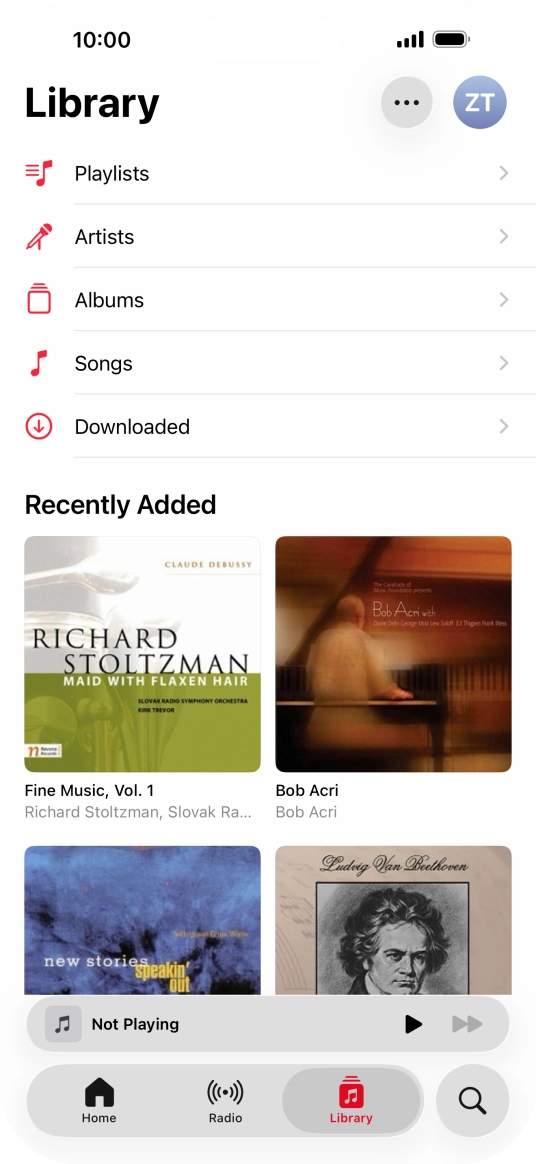 Press Playlists.