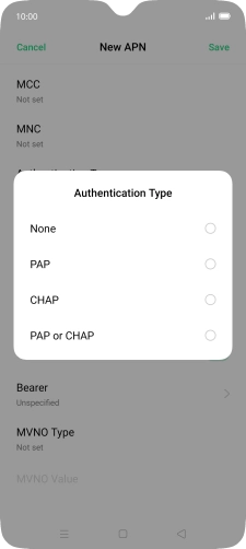 Press PAP.