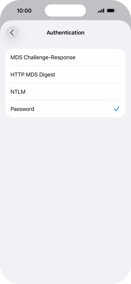 Press Password.