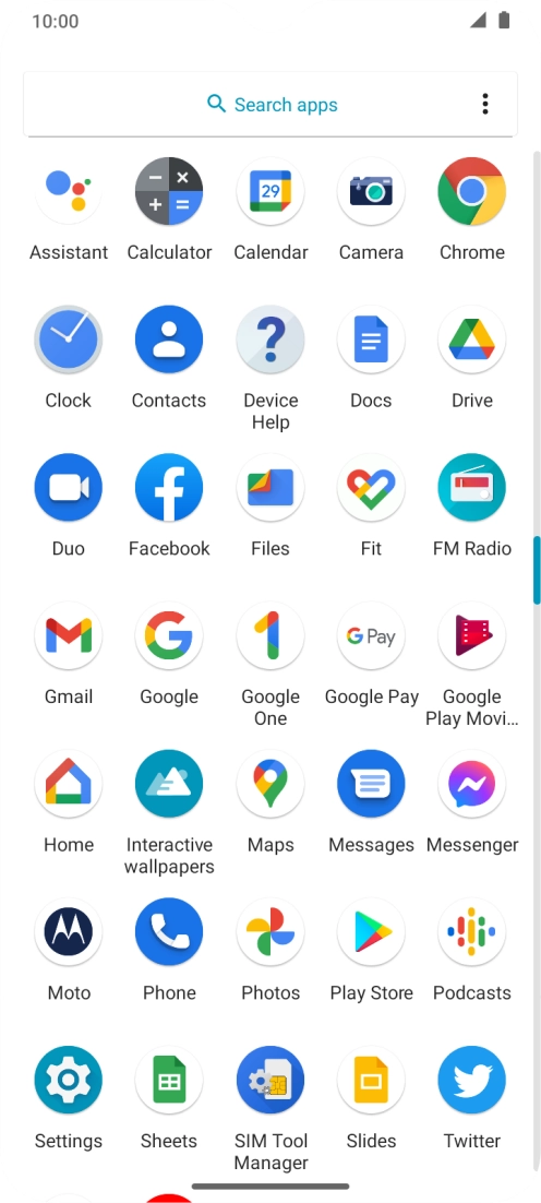 Press Play Store.
