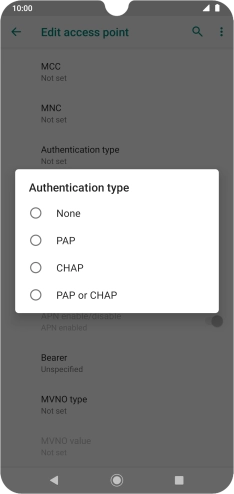 Press PAP.