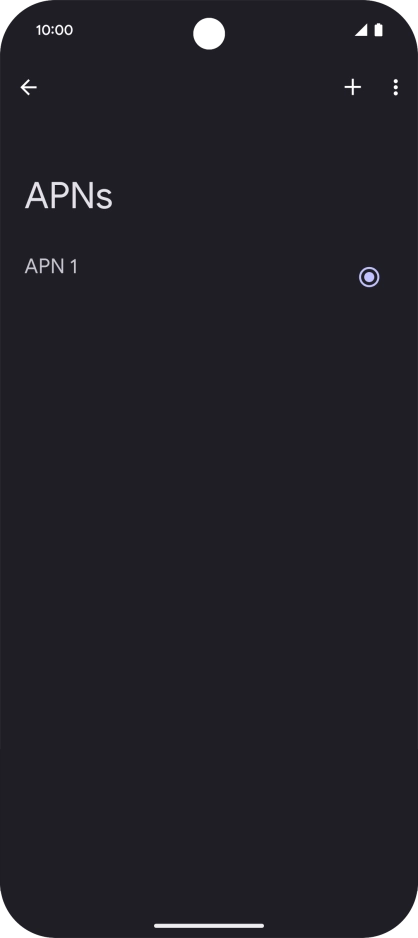 Press the add icon.