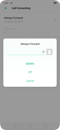 Press Off.