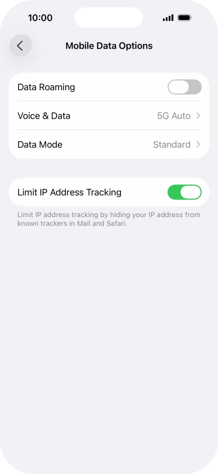 Press Data Mode.