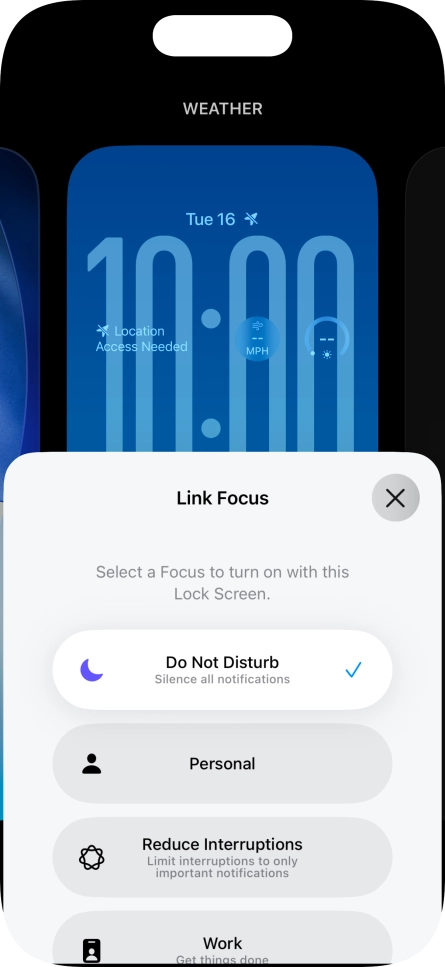 Press the close icon.
