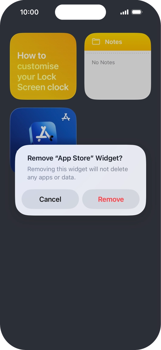 Press Remove.
