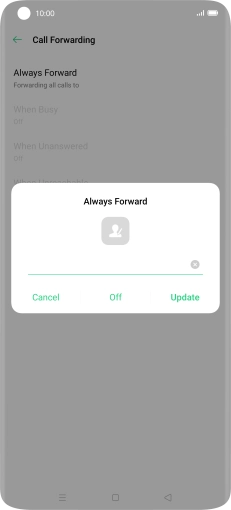Press Off.