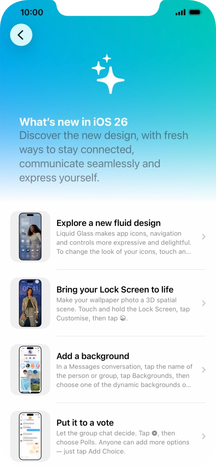 Slide your finger upwards starting from the bottom of the screen to return to the home screen.