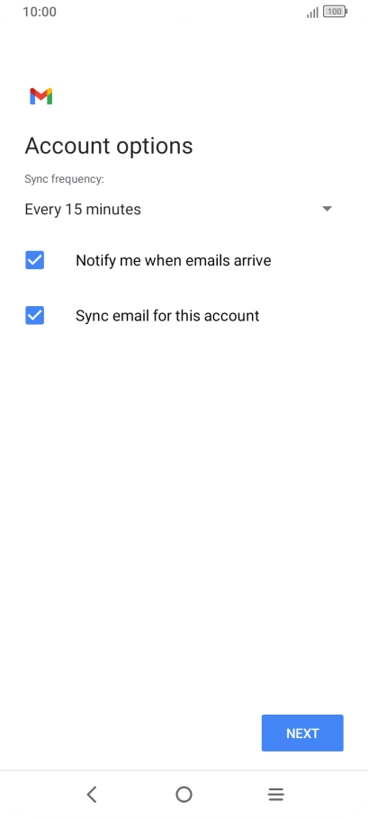 Press the drop down list below 