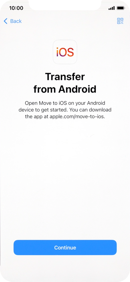 To transfer content to your phone, you need to install the app 