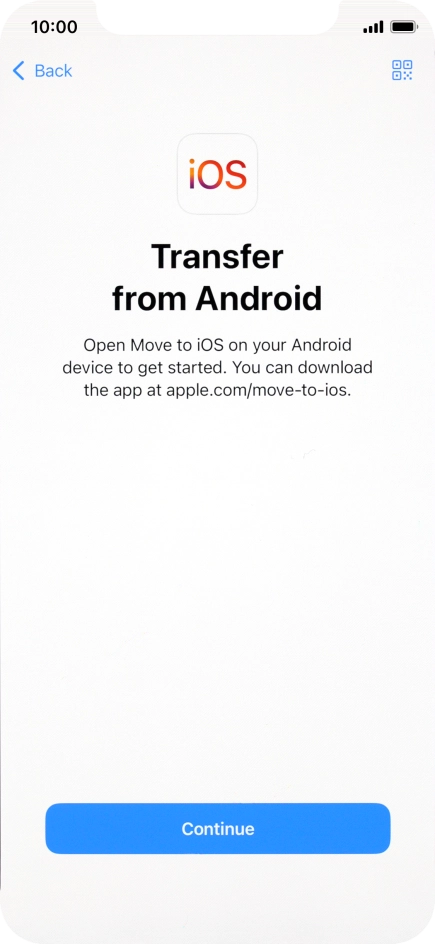 To transfer content to your phone, you need to install the app 