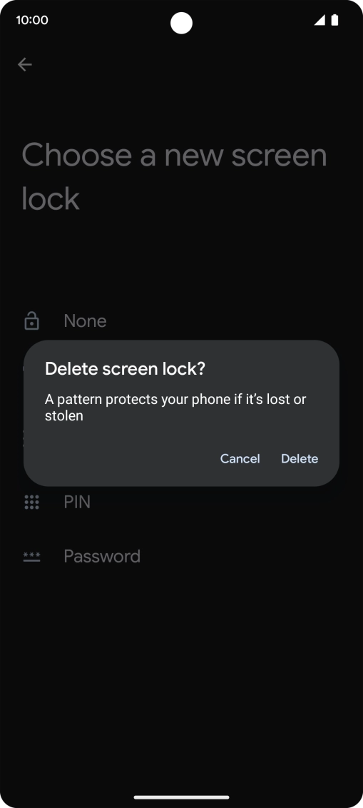 Press Delete.