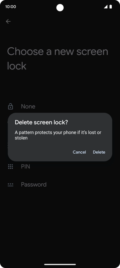 Press Delete.