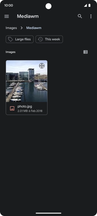 Press the required file.
