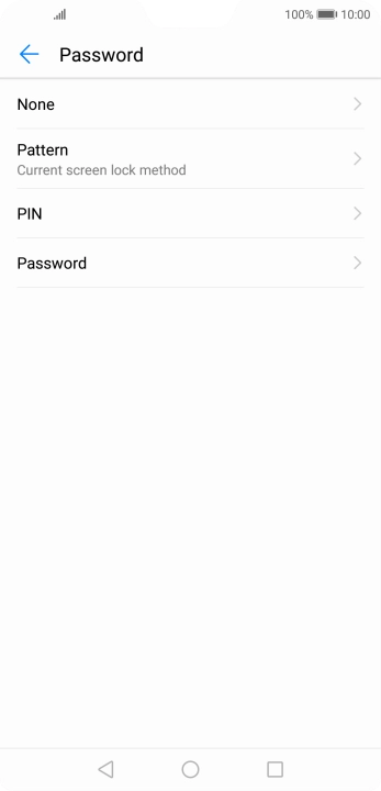 Key in the current phone lock code and press None.