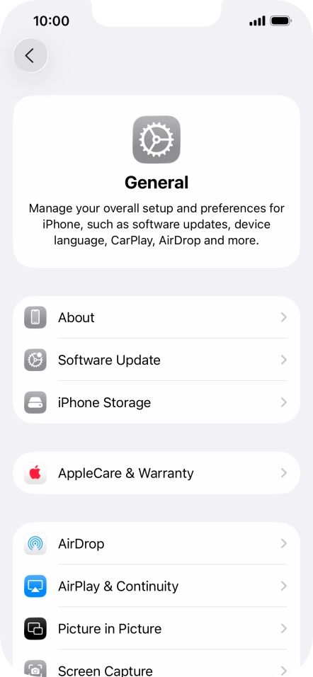 Press Software Update. If a new software version is available, it's displayed. Follow the instructions on the screen to update the phone software.