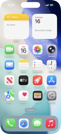 When the battery charging icon is displayed, charging is in progress.