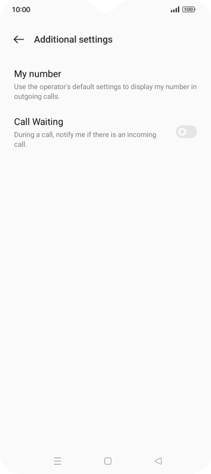 Press My number.