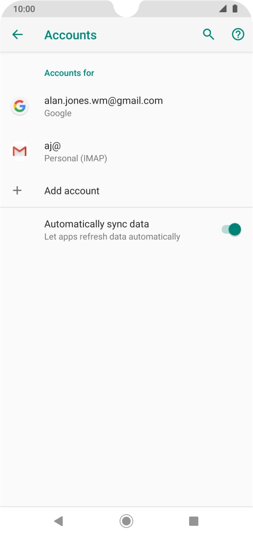 Press the Home key to return to the home screen.