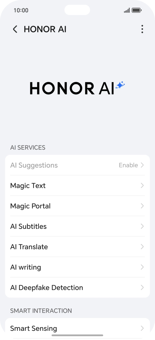 More examples of Honor AI usage are now displayed.