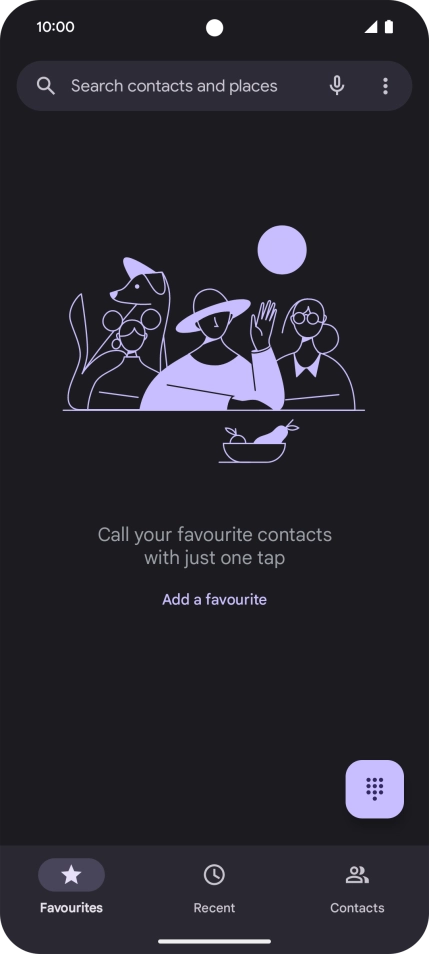 Press the menu icon.