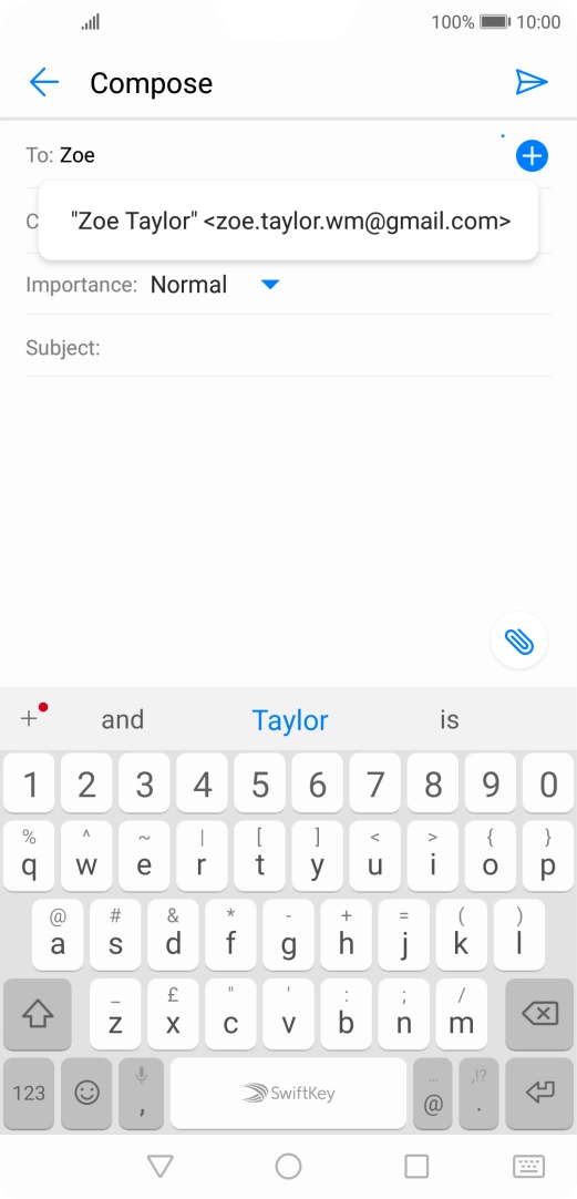 Press the required contact.