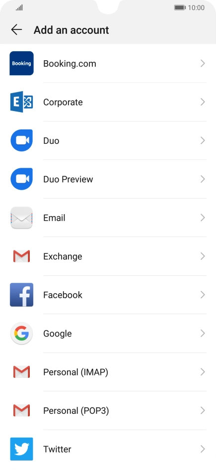 Press Google.