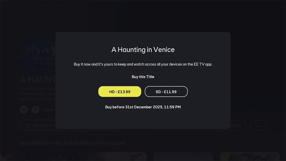 Highlight the required setting.