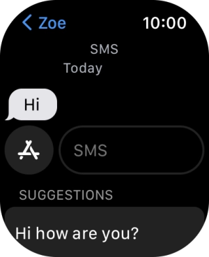 Press SMS.