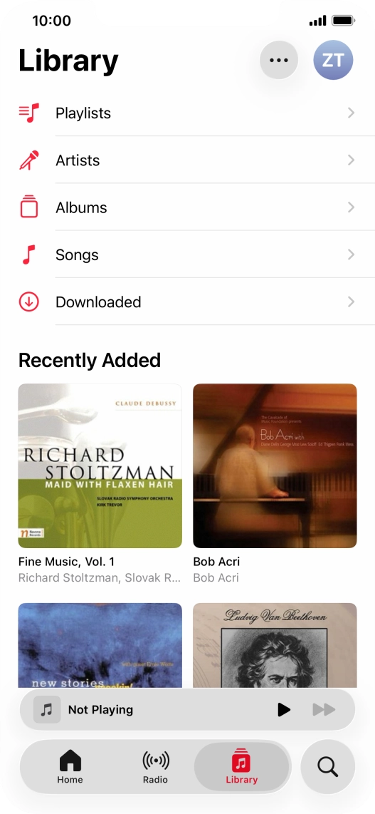 Press Playlists.