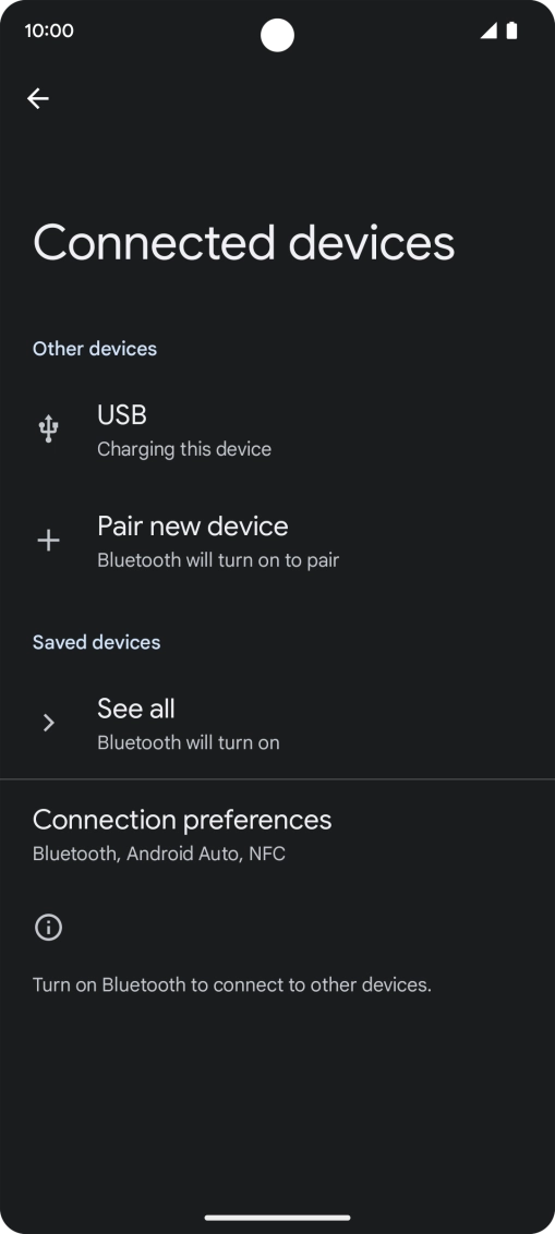 Press Pair new device.
