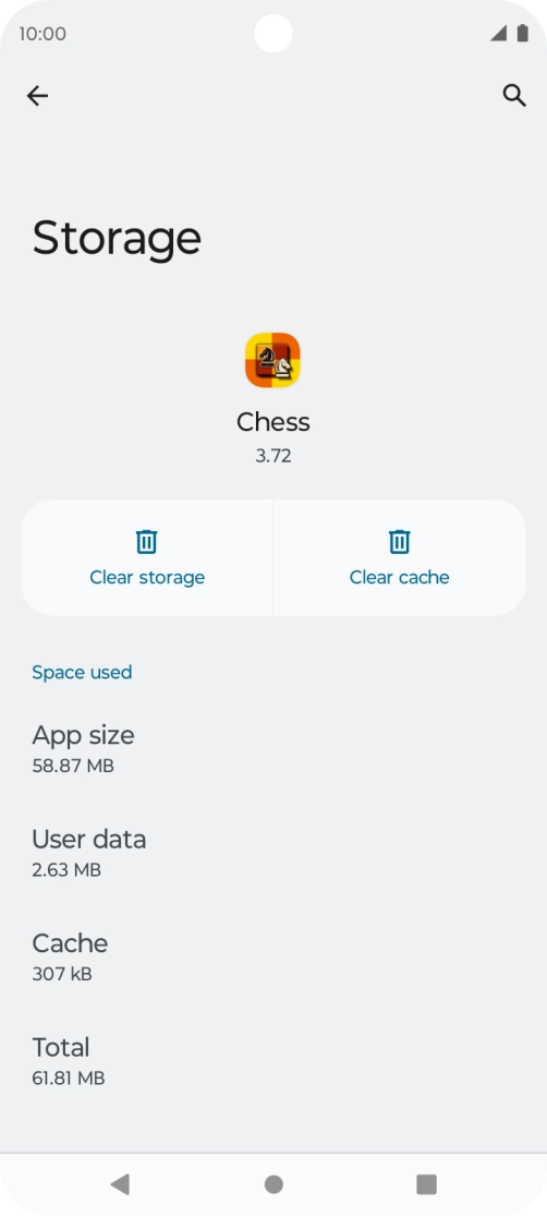 Press Clear cache.