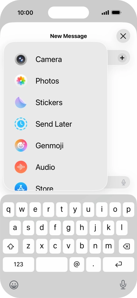 Press Genmoji.