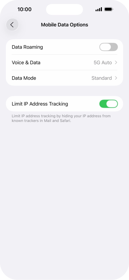 Press Data Mode.