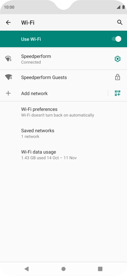 Press the Home key to return to the home screen.