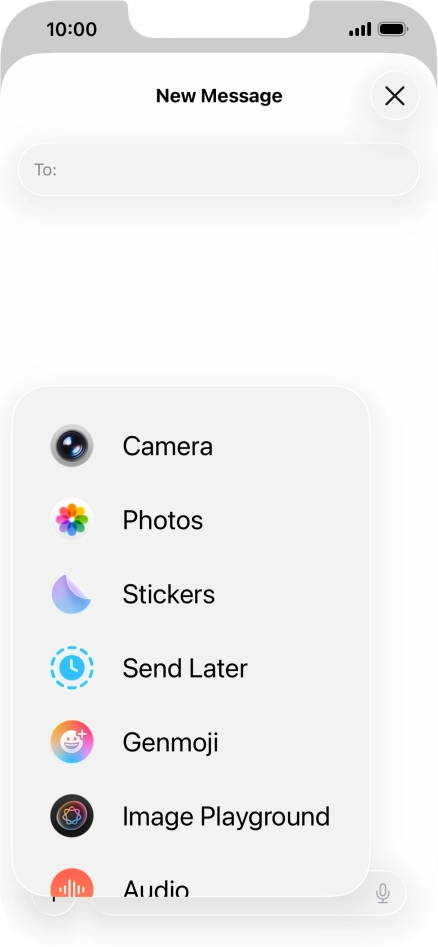 Press Genmoji.