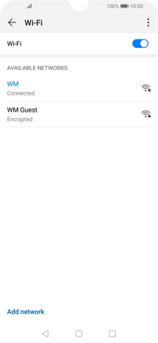 Press the Home key to return to the home screen.