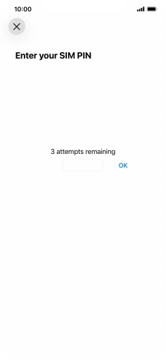 If your SIM is locked, key in your PIN and press OK. The default PIN is 1111.