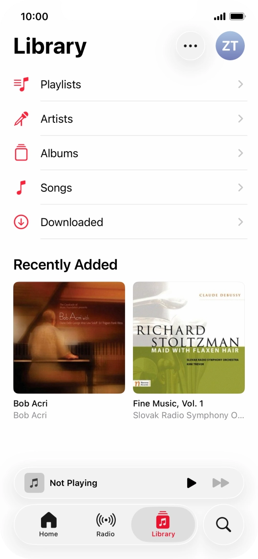 Press Playlists.