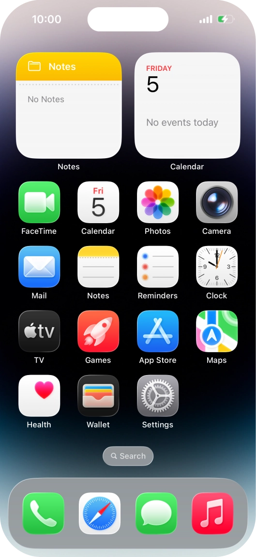 When the battery charging icon is displayed, charging is in progress.